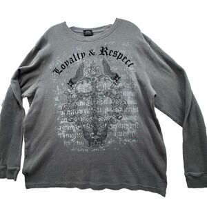 Vintage Y2K MMA‎ Elite Thermal LS Shirt Mens XL / XXL Cross Celtic Wings UFC